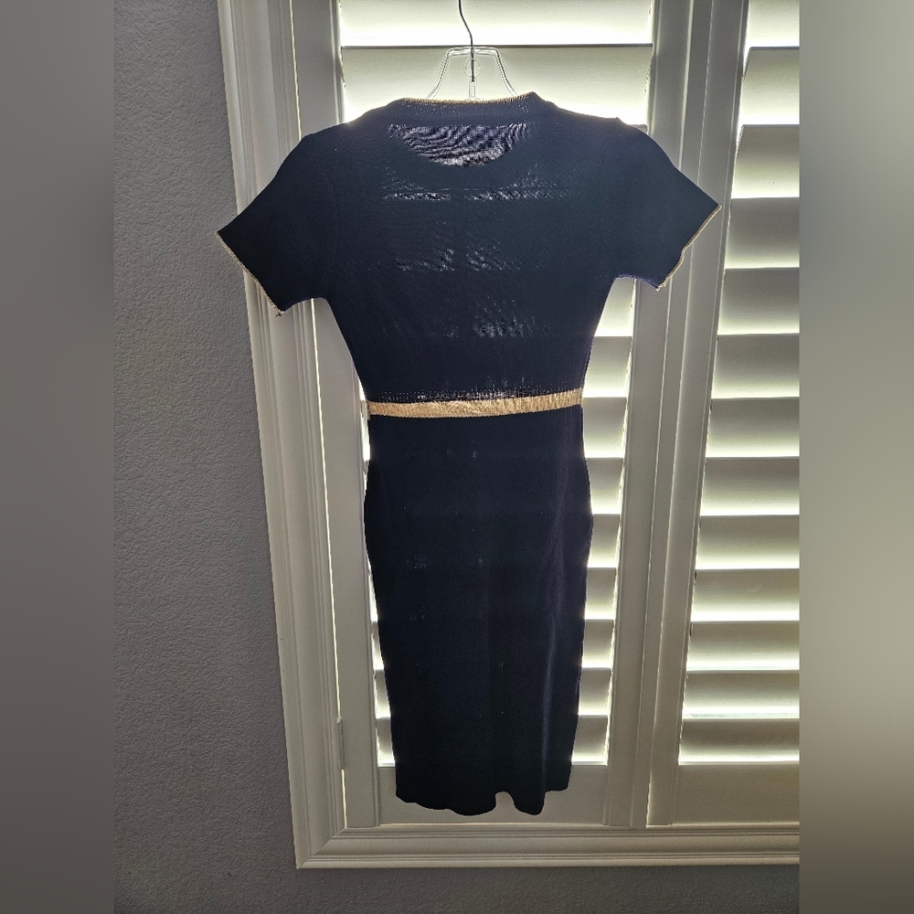 Blue and Gold Women's size small medium Dress - Picture 6 of 7
